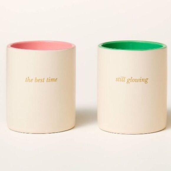 kate spade x Target Cream Multi 3 Count Ceramic Indoor Jar Candle Gift Set - Picture 2 of 14